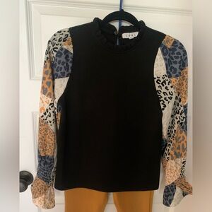 Ladies long sleeve pull over sweater